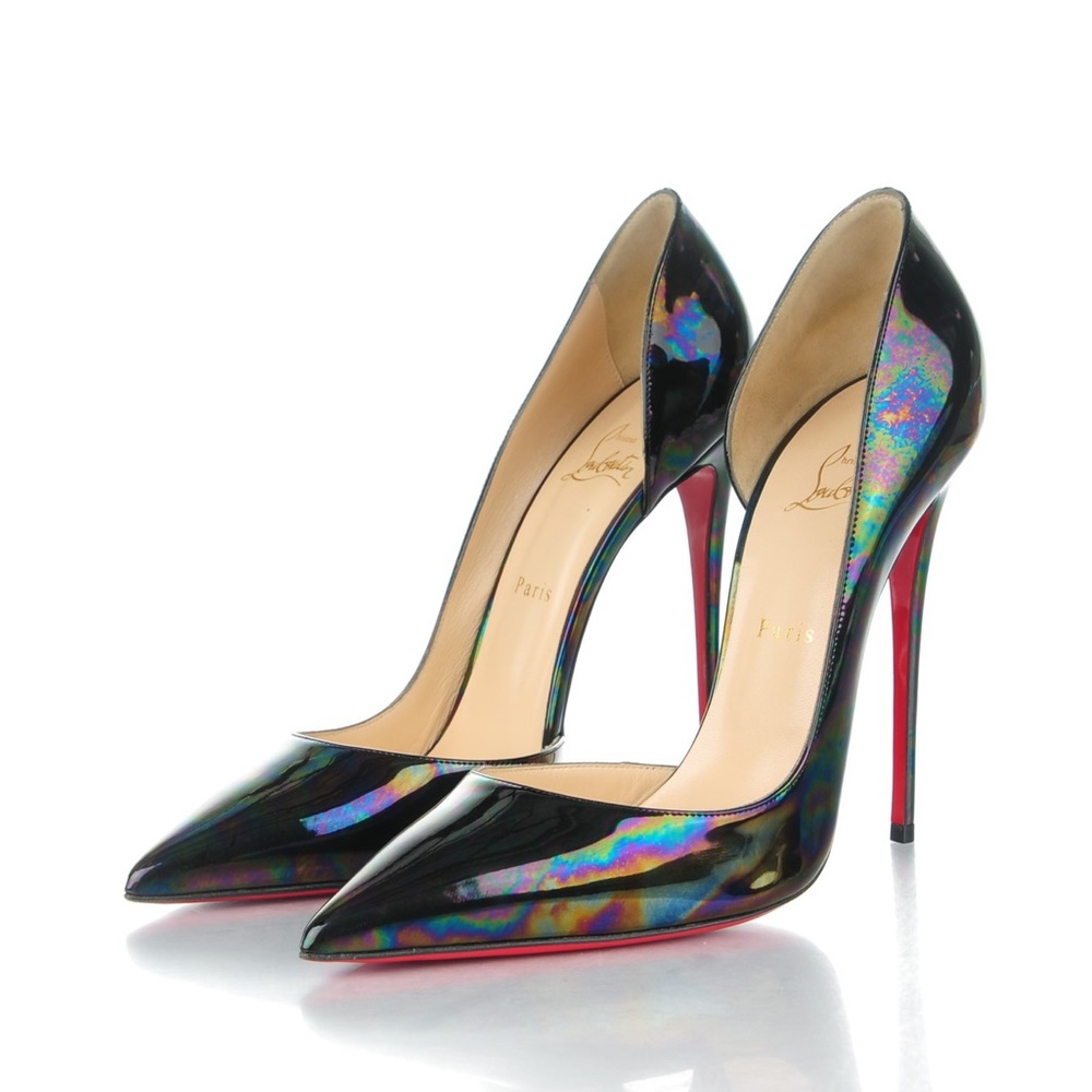 Christian Louboutin Iridescent Black Heels
